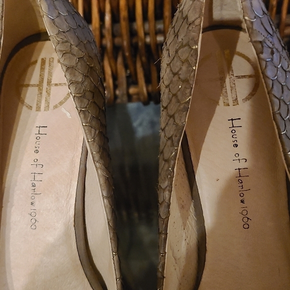 House of Harlow 1960 Pearl peep toe heels - Picture 6 of 13